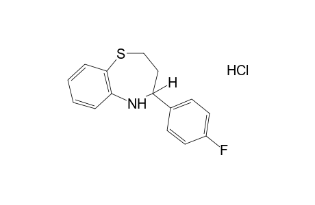 4-(p-fluorophenyl)-2,3,4,5-tetrahydro-1,5-benzothiazepine, hydrochloride