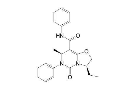 (3R,7S)-3-ethyl-5-keto-7-methyl-N,6-diphenyl-3,7-dihydro-2H-oxazolo[3,2-c]pyrimidine-8-carboxamide