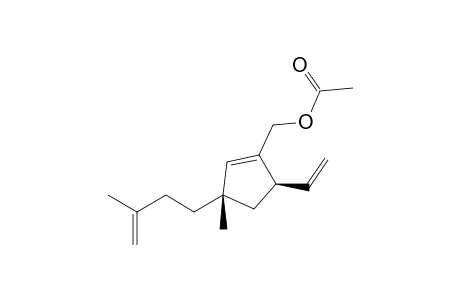 (2R*,4S*)-1-Acetoxymethyl-4-methyl-4-(3-methyl-3-butenyl)-2-vinyl-5-cyclopentene