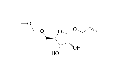 Allyl 5-O-methoxymethyl-.alpha.,D-ribofuranoside