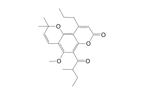 5-METHOXY-2,2-DIMETHYL-6-(2-METHYL-BUTANOYL)-10-PROPYö-2H,8H-BENZO-[1,2-B:3,4-B']-DIPYRAN-8-ONE