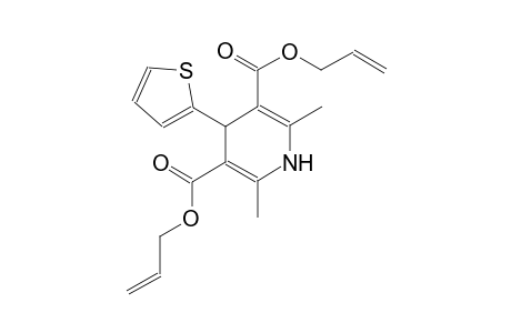 3,5-Pyridinedicarboxylic acid, 1,4-dihydro-2,6-dimethyl-4-(2-thienyl)-, di(2-propenyl) ester