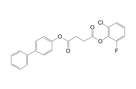 Succinic acid, 2-chloro-6-fluorophenyl 4-biphenyl ester