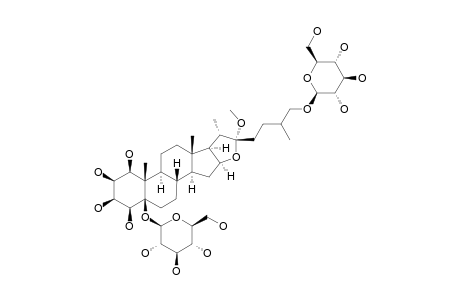 26-O-BETA-D-GLUCOPYRANOSYL-22-METHOXY-5-BETA-FUROSTANE-1-BETA,2-BETA,3-BETA,4-BETA,5-BETA,26-HEXAOL-5-O-BETA-D-GLUCOPYRANOSID