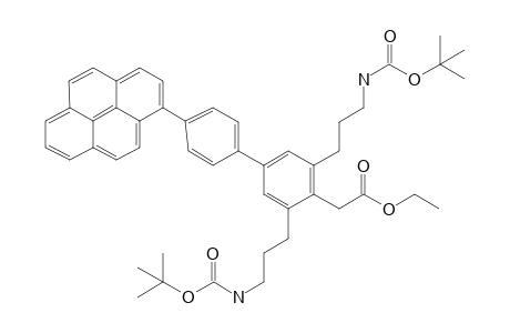 Ethyl [2,6-bis(3-tert-butyloxycarbonylaminopropyl)-4'-pyren-1-ylbiphen-4-yl]acetate