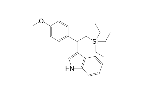 3-(1-(4-methoxyphenyl)-2-(triethylsilyl)ethyl)-1H-indole