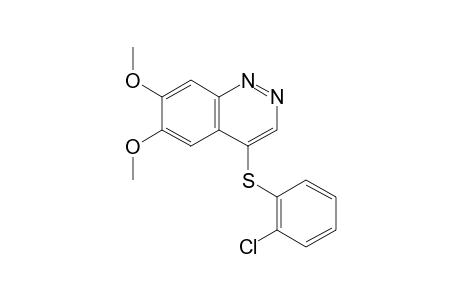 4-[(o-chlorophenyl)thio]-6,7-dimethoxycinnoline
