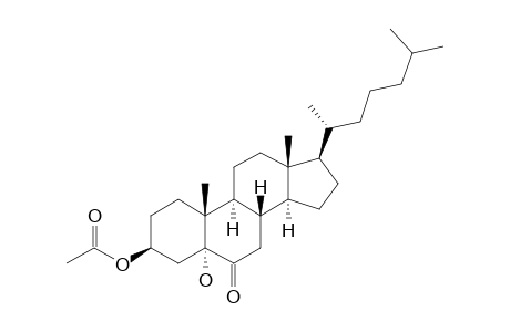 3-BETA-ACETOXY-5-HYDROXY-5-ALPHA-CHOLESTAN-6-ONE