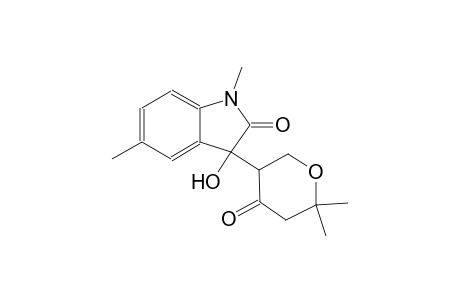 3-(6,6-dimethyl-4-oxotetrahydro-2H-pyran-3-yl)-3-hydroxy-1,5-dimethyl-1,3-dihydro-2H-indol-2-one