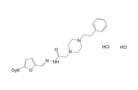 4-phenethyl-1-piperazineacetic acid, (5-nitrofurfurylidene)hydrazide, dihydrochloride