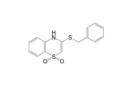 3-(benzylthio)-4H-1,4-benzothiazine, 1,1-dioxide