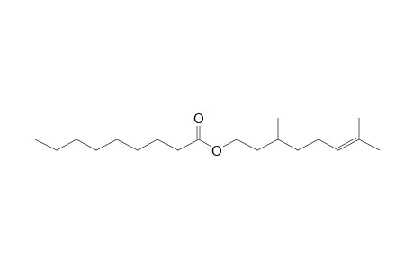 3,7-Dimethyloct-6-en-1-yl nonanoate