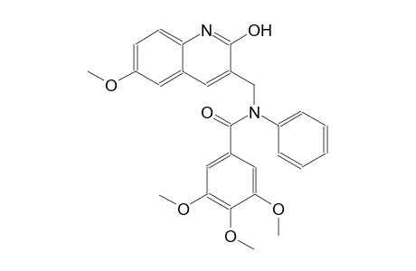 N-[(2-hydroxy-6-methoxy-3-quinolinyl)methyl]-3,4,5-trimethoxy-N-phenylbenzamide