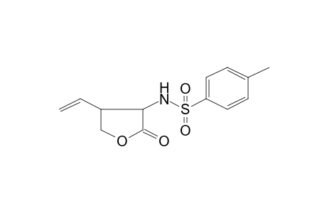 Benzenesulfonamide, N-(4-ethenyltetrahydro-2-oxo-3-furanyl)-4-methyl-, trans-(.+-.)-