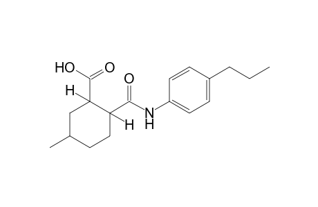 5-Methyl-2-[(p-propylphenyl)carbamoyl]cyclohexanecarboxylic acid