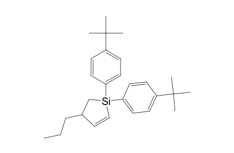 1,1-bis(4-tert-butylphenyl)-4-propyl-1-silacyclo-2-pentene