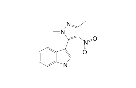 3-(1,3-DIMETHYL-4-NITROPYRAZOL-5-YL)-INDOLE