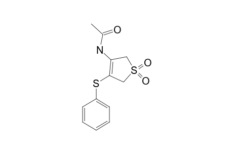 3-ACETAMIDO-4-PHENYLTHIO-2,5-DIHYDROTHIOPHENE-S,S-DIOXIDE