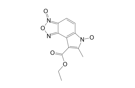 8-ETHOXYCARBONYL-6-HYDROXY-7-METHYLPYRROLO-[2.3-E]-BENZOFURAZAN-3-OXIDE