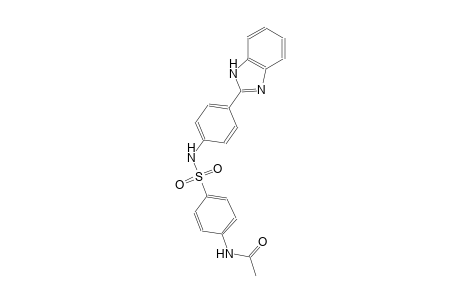 acetamide, N-[4-[[[4-(1H-benzimidazol-2-yl)phenyl]amino]sulfonyl]phenyl]-