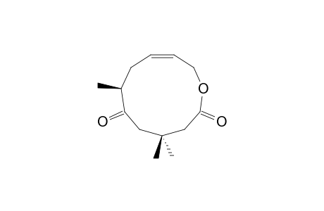 CIS-3,3,6-TRIMETHYL-5-KETO-8-DECENOLIDE