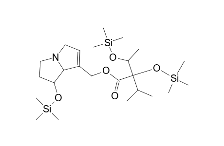 Butanoic acid, 2-(1-methylethyl)-2,3-bis[(trimethylsilyl)oxy]-, [2,3,5,7a-tetrahydro-1-[(trimethylsilyl)oxy]-1H-pyrrolizin-7-yl]methy l ester, [1R-[1.alpha.,7(2R*,3S*),7a.beta.]]-