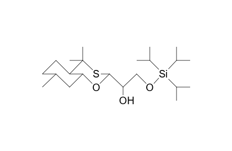 3(eq)-(2-Triisopropylsilyloxy-1(R)-hydroxy-ethyl)-5,5,9(eq)-trimethyl-2-oxa-4-thia-trans-bicyclo(4.4.0)decane