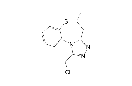 1-CHLOROMETHYL-4,5-DIHYDRO-5-METHYL-S-TRIAZOLO-[3,4-D]-[1,5]-BENZOTHIAZEPINE;MAJOR-ISOMER