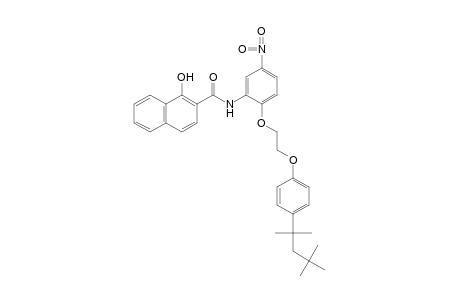 1-hydroxy-5'-nitro-2'-{2-[p-(1,1,3,3-tetramethylbutyl)phenoxy]ethoxy}-2-naphthanilide