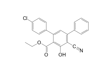 4''-chloro-6'-cyano-5'-hydroxy[m-terphenyl]-4'-carboxylic acid, ethyl ester