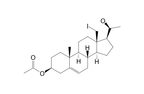 (20R)-18-JODOPREGN-5-ENE-3-BETA,20-DIOL-3-ACETATE