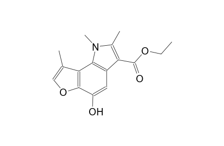 ethyl 5-hydroxy-1,2,8-trimethyl-1H-furo[2,3-g]indole-3-carboxylate