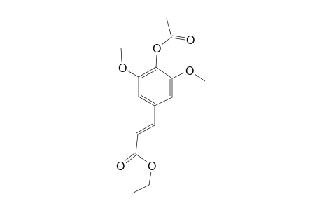 Ethyl (2E)-3-(4-hydroxy-3,5-dimethoxyphenyl)-2-propenoate, acetate