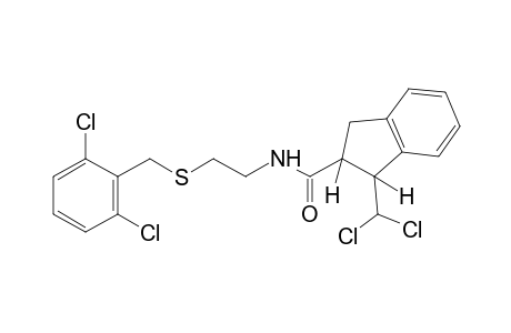 N-{2-[(2,6-dichlorobenzyl)thio]ethyl}-3-(dichloromethyl)-2-indancarboxamide