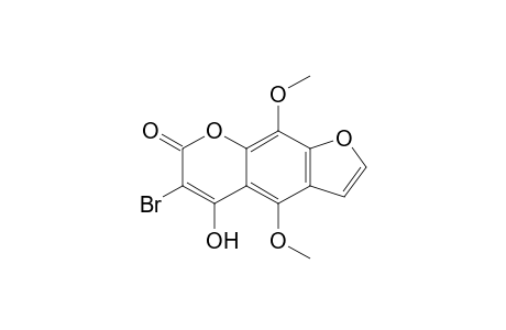 4,9-Dimethoxy-5-hydroxy-6-bromo-7H-furo[3,2-g][1]benzopyran-7-one