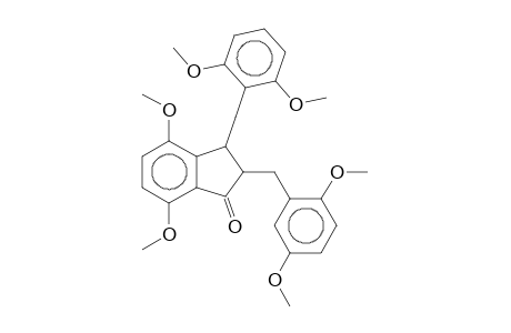 2,2-bis(2,5-Dimethoxybenzyl)-4,7-dimethoxyindan-1-one