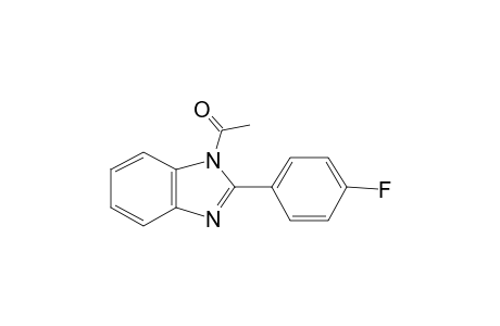 2-(4-Fluorophenyl)-1H-benzimidazole, N-acetyl-