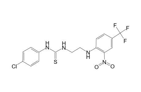 N-(4-chlorophenyl)-N'-{2-[2-nitro-4-(trifluoromethyl)anilino]ethyl}thiourea