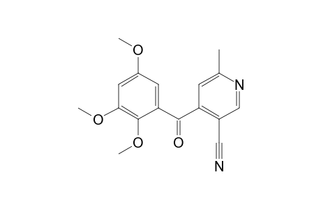 3-Pyridinecarbonitrile, 6-methyl-4-(2,3,5-trimethoxybenzoyl)-