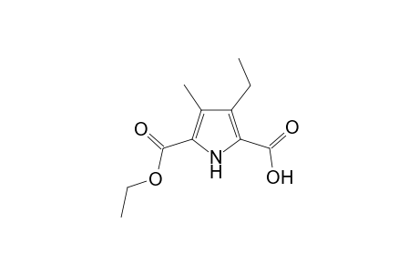 5-(ethoxycarbonyl)-3-ethyl-4-methyl-1H-pyrrole-2-carboxylic acid