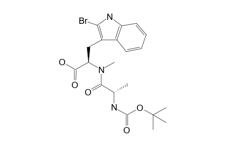 (2R)-3-(2-bromanyl-1H-indol-3-yl)-2-[methyl-[(2S)-2-[(2-methylpropan-2-yl)oxycarbonylamino]propanoyl]amino]propanoic acid