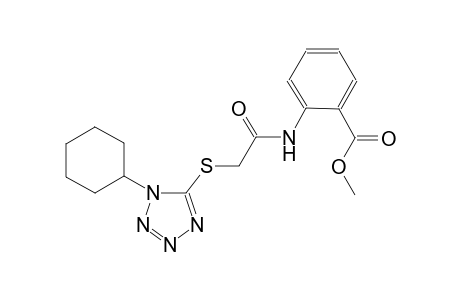 methyl 2-({[(1-cyclohexyl-1H-tetraazol-5-yl)sulfanyl]acetyl}amino)benzoate