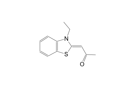 (1Z)-1-(3-ethyl-1,3-benzothiazol-2-ylidene)acetone