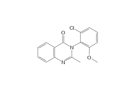 3-(2-CHLORO-6-METHOXYPHENYL)-2-METHYL-4(3H)-QUINAZOLINONE