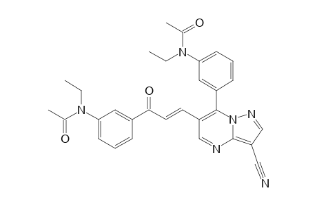 6-PROPENYLOXO_ZALEPLON;IMPURITY_VII;N-[3-(3-CYANO-6-[(E)-3-((N-ETHYL-N-ACETYL)-AMINO)-PHENYL-3-OXOPROP-1-ENYL]-PYRAZOLO-[1.5-A]-PYRIMIDIN-7-YL)-PHENYL]-N-ETHYL