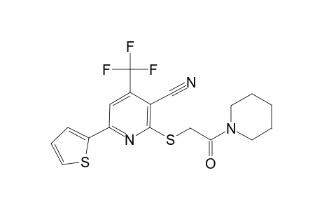 2-(2-Oxo-2-piperidin-1-yl-ethylsulfanyl)-6-thiophen-2-yl-4-trifluoromethyl-nicotinonitrile