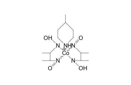 Bis(dimethylglyoximato)-(4-methyl-piperidine)cobalt(iii) complex