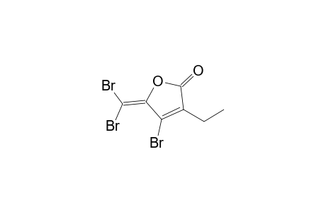 4-bromo-5-(dibromomethylidene)-3-ethylfuran-2-one