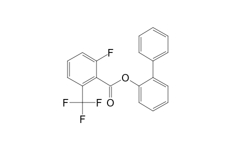 6-Fluoro-2-trifluoromethylbenzoic acid, 2-biphenyl ester