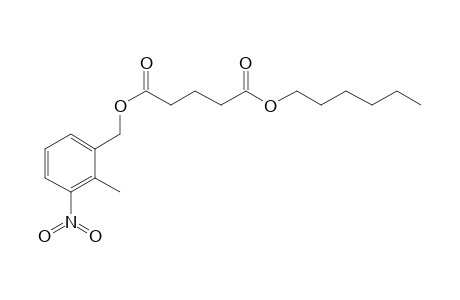 Glutaric acid, hexyl 2-methyl-3-nitrobenzyl ester